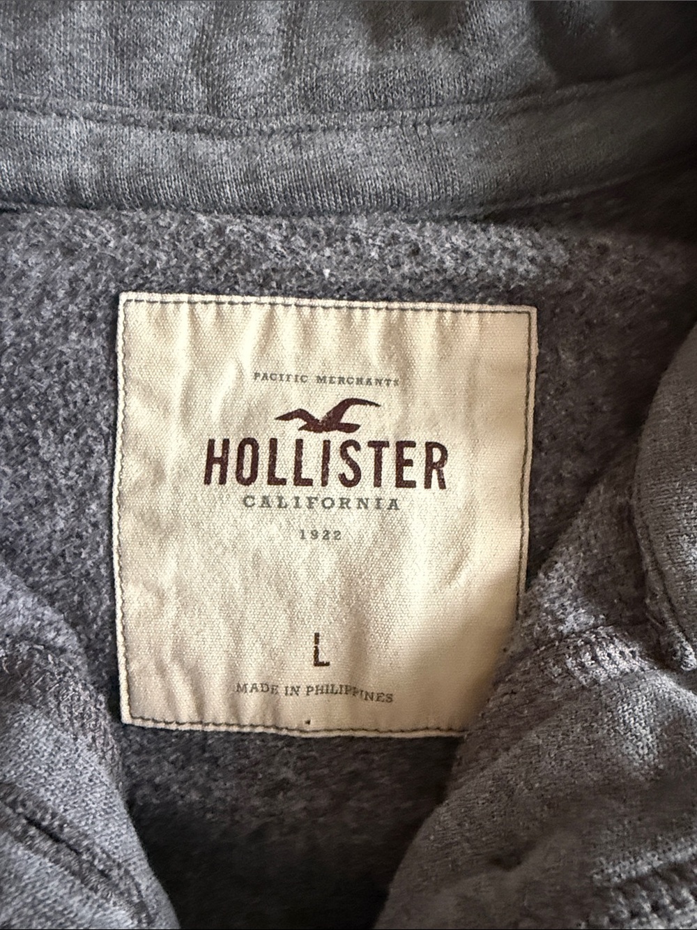 Y2K Vintage Hollister Button Up Mock Neck Fleece Cardigan Jacket Large - Picture 2 of 5